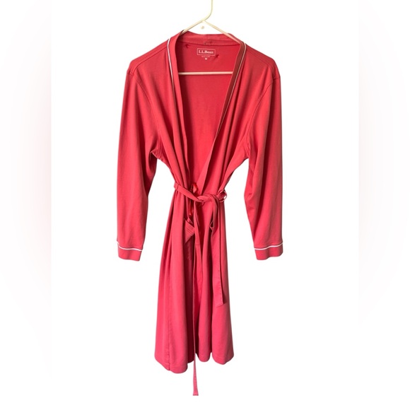 L.L. Bean 100% Supima Cotton Women's Robe, Size M - Picture 1 of 4